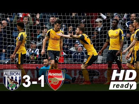 VIDEO: West Bromwich Vs Arsenal 3-1 EPL 2017 All Goals & Highlights