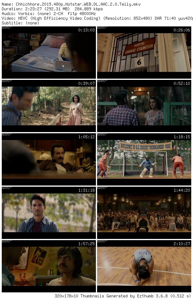 Chhichhore (2019) - Bollywood Movie